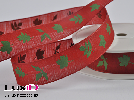 Autumn leafs 65 red/green 22mm x 15m